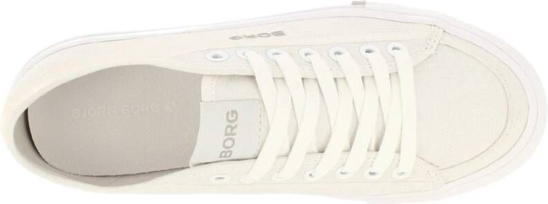 Björn Borg Canvas Lage Sneaker V200 Wit Dames