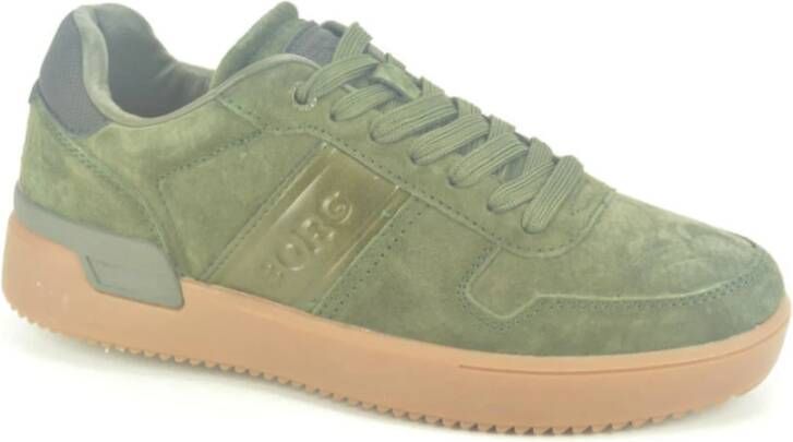 Björn Borg Sneaker N. in Khaki Suède Green Heren