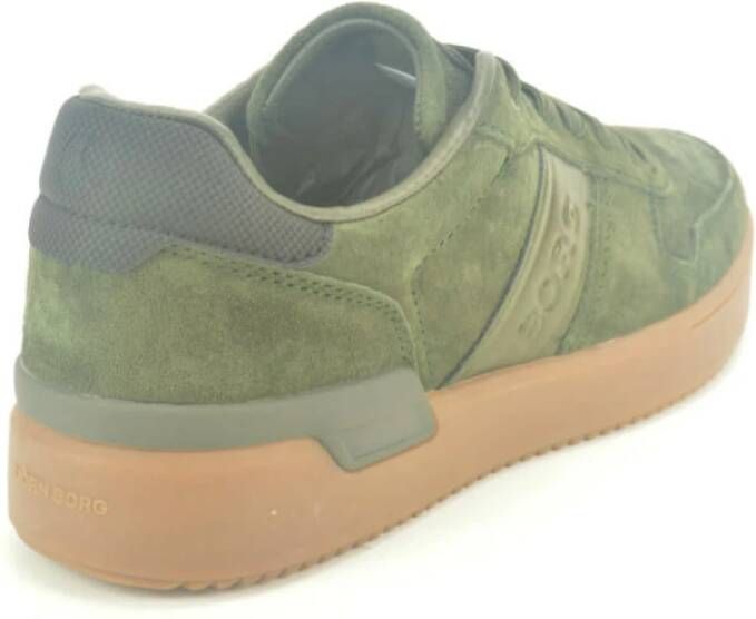 Björn Borg Sneaker N. in Khaki Suède Green Heren