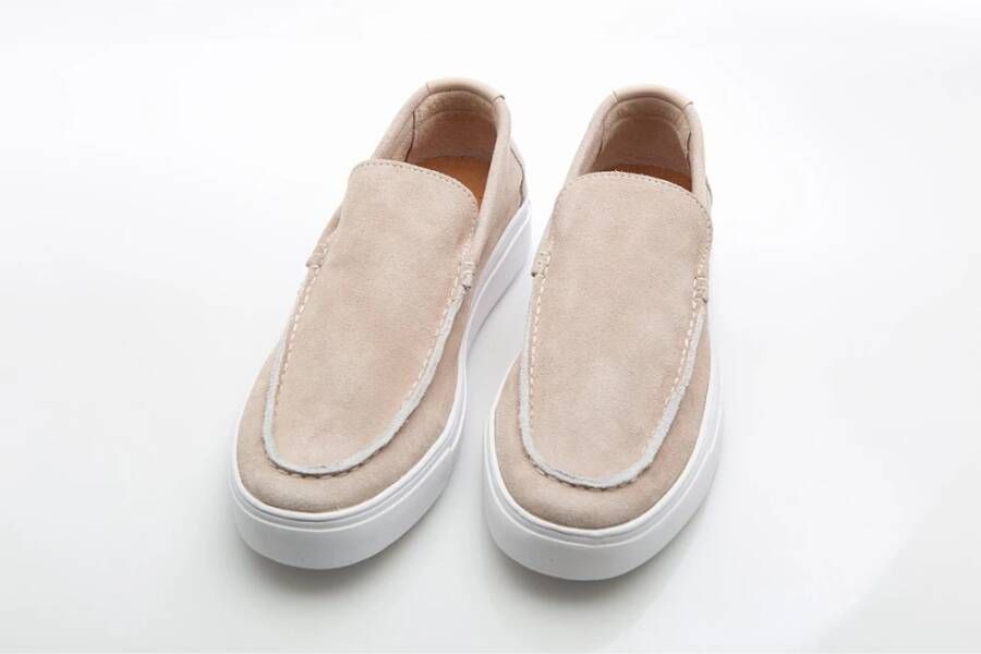 Blackstone Beige Suède Loafer Beige Heren