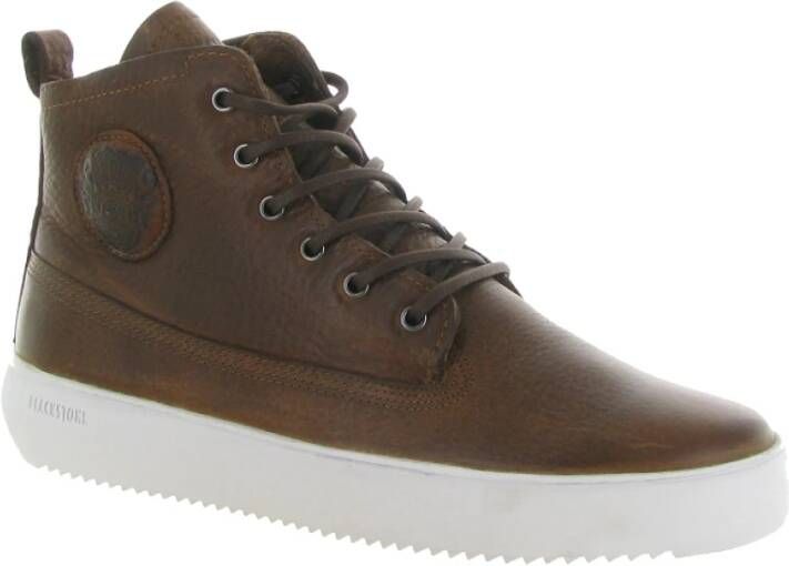 Blackstone Colbert Schoenen in Zwart Steen Brown Heren