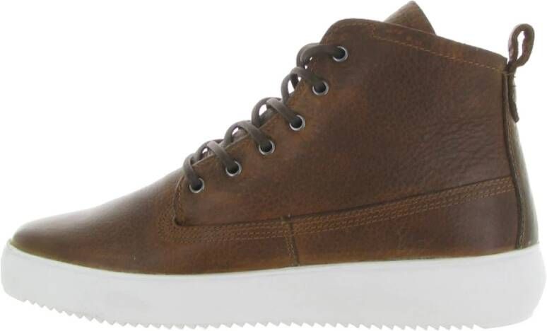 Blackstone Colbert Schoenen in Zwart Steen Brown Heren