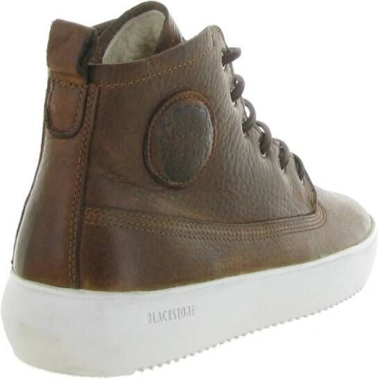 Blackstone Colbert Schoenen in Zwart Steen Brown Heren