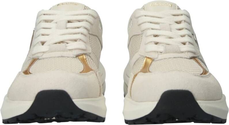 Blackstone Flint Marvel Artic Wolf Gold Runner Sneaker Beige Dames