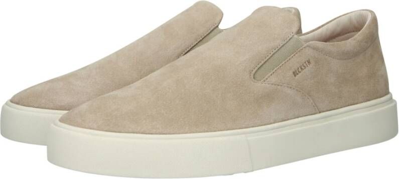 Blackstone Ruby Banks Lemon Pepper Slip-ons Beige Heren