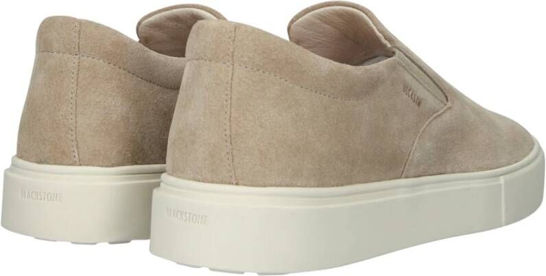 Blackstone Ruby Banks Lemon Pepper Slip-ons Beige Heren