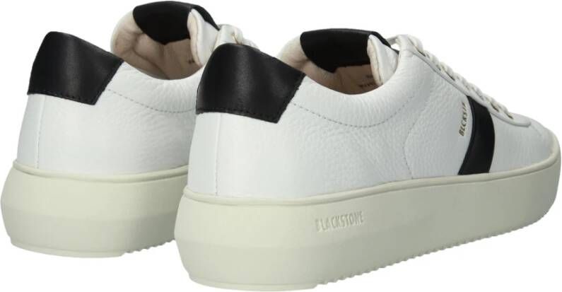 Blackstone Wit-zwart Ryder Sneaker White Dames