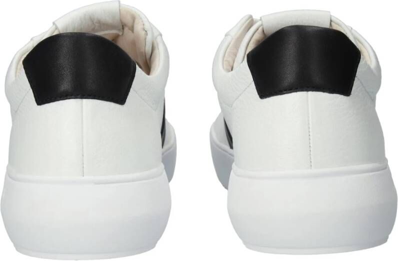 Blackstone Wit-zwarte Sneaker Laag Model White Heren