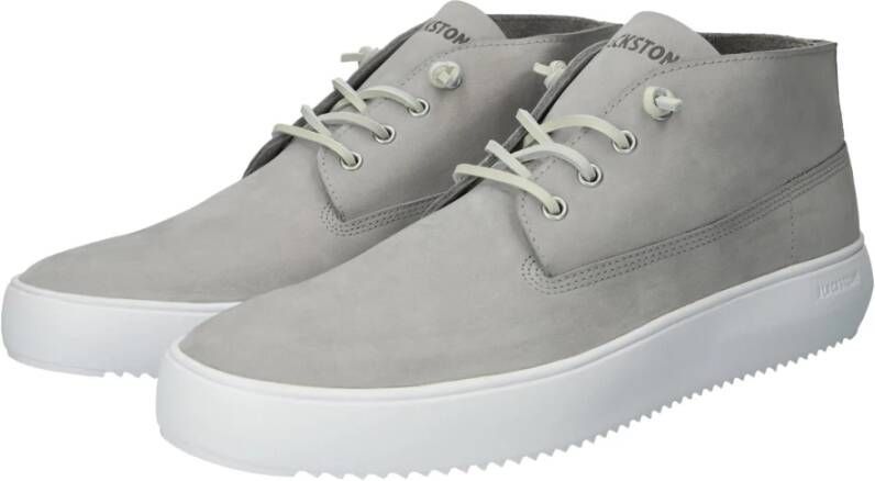 Blackstone Zilveren Sconce Sneaker Mid Gray Heren