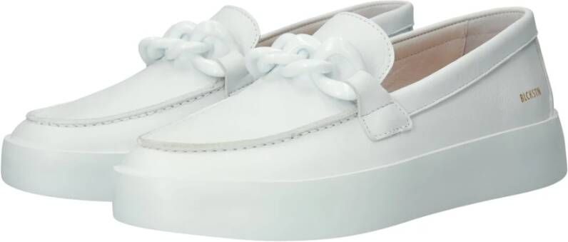 Blackstone Witte Slip-ons Schoenen White Dames