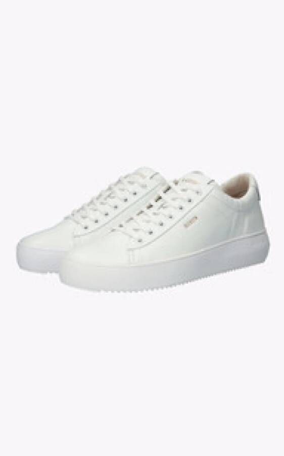 Blackstone Witte Leren Sneakers Comfort Stijl White Dames