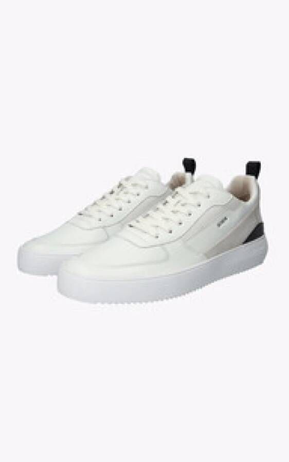 Blackstone Witte Leren Sneakers Comfort Stijl White Heren