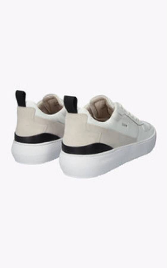 Blackstone Witte Leren Sneakers Comfort Stijl White Heren