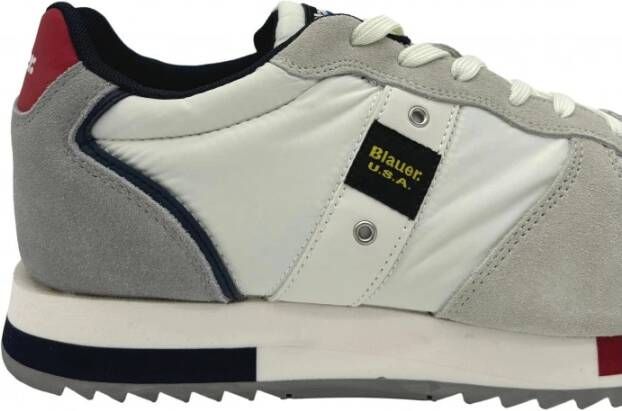 Blauer Beige Suède Heren Sneakers Multicolor Heren