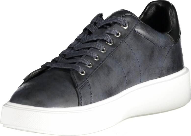 Blauer Blauwe Herensportschoenen met Contrastdetails Blue Heren