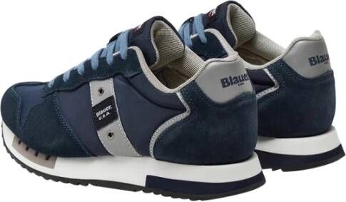 Blauer Blauwe Sneakers voor Mannen Blue Heren