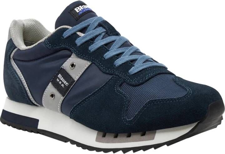 Blauer Blauwe Sneakers voor Mannen Blue Heren