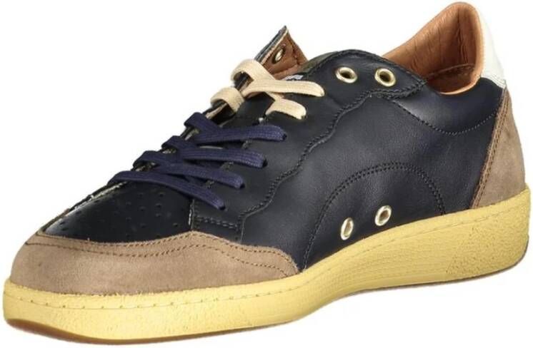 Blauer Bruine Polyester Sneakers voor Mannen Brown Heren