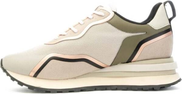 Blauer Camo9 Mesh Sneakers met Plateauzool Beige Dames