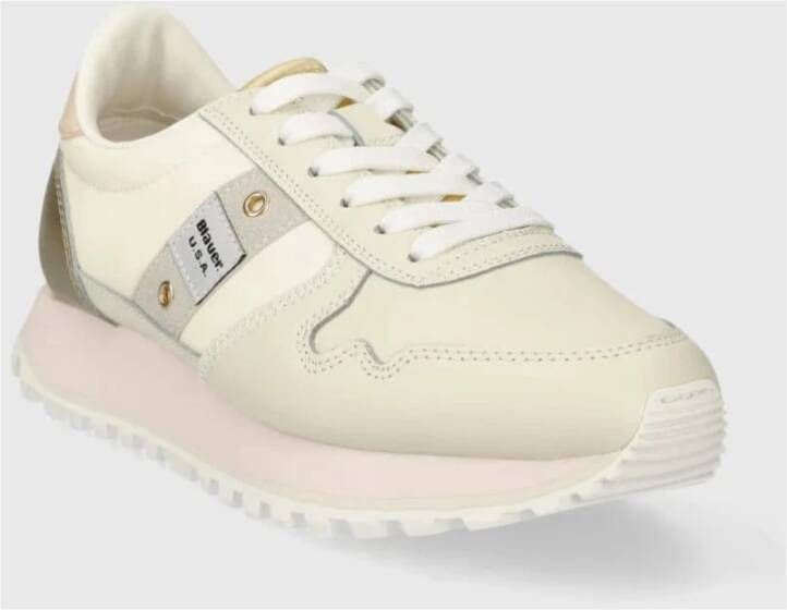 Blauer Casual Sneakers voor Dagelijks Gebruik Beige Dames