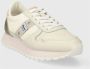 Blauer Sportieve Beige Vetersneakers met Contrastdetails Beige - Thumbnail 11