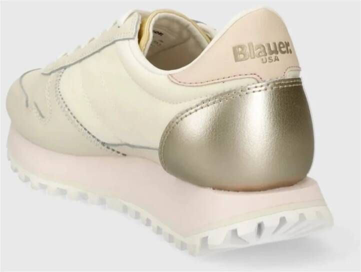 Blauer Casual Sneakers voor Dagelijks Gebruik Beige Dames