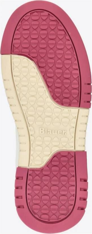 Blauer Fuchsia Platte Schoenen Stijlvol Ontwerp Multicolor Dames