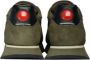 Blauer Groene Suède Sneakers met Witte Details Green Heren - Thumbnail 2