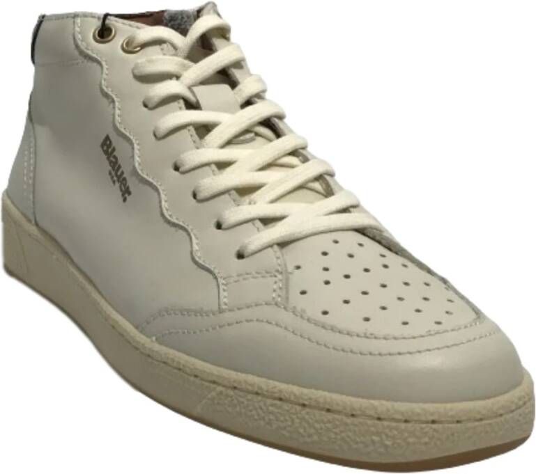 Blauer Heren Hoge Top Leren Sneakers Murray 02 Wit Heren