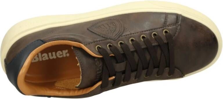 Blauer Lage Sneakers Brown Heren