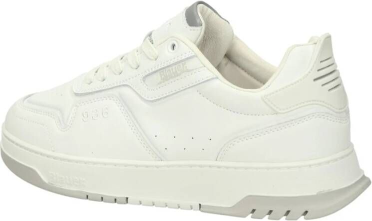 Blauer Lage Sneakers White Heren