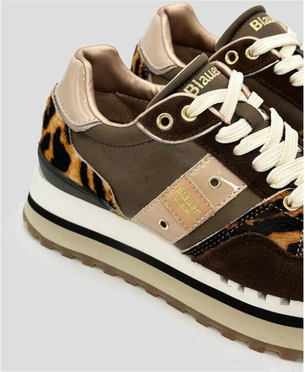 Blauer Leopard Print Platform Sneaker Epps Brown Dames