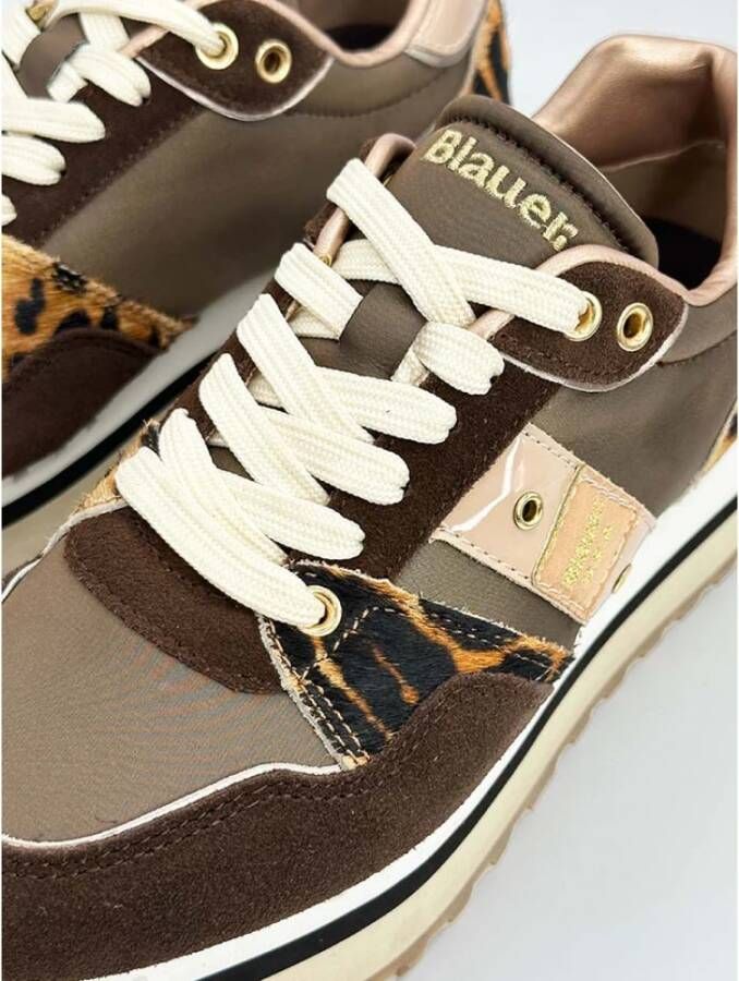 Blauer Leopard Print Platform Sneaker Epps Brown Dames