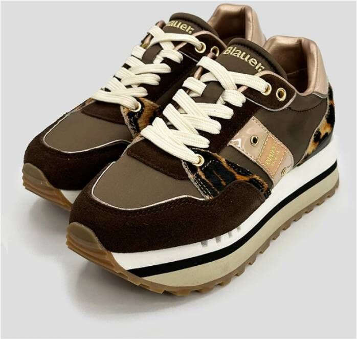 Blauer Leopard Print Platform Sneaker Epps Brown Dames