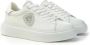 Blauer Witte Polyester Sneaker met Sportieve Details White Dames - Thumbnail 10