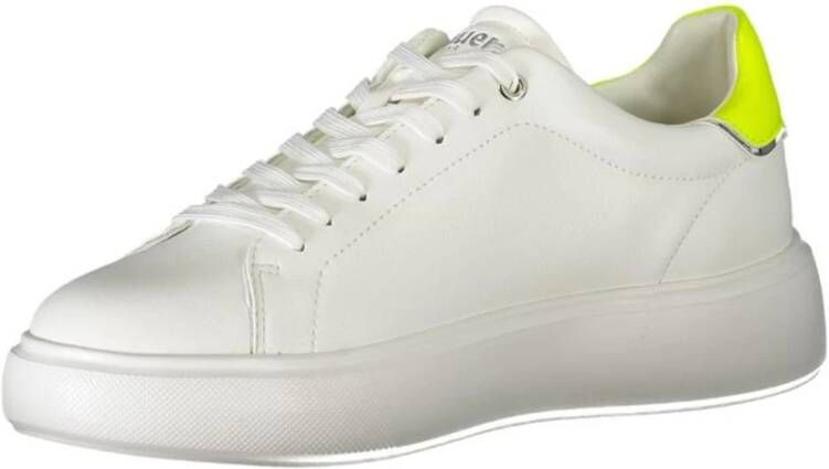 Blauer Logo Detail Veterschoen Sportsneaker White Dames