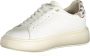 Blauer Witte Polyester Sneaker met Veters White - Thumbnail 4