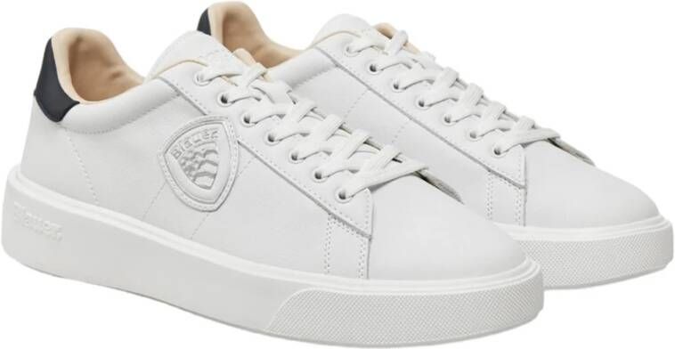 Blauer Moderne Herensneakers White Heren