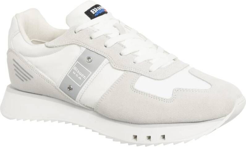 Blauer Multicolor Vetersluiting Tokyo Sneakers White Heren