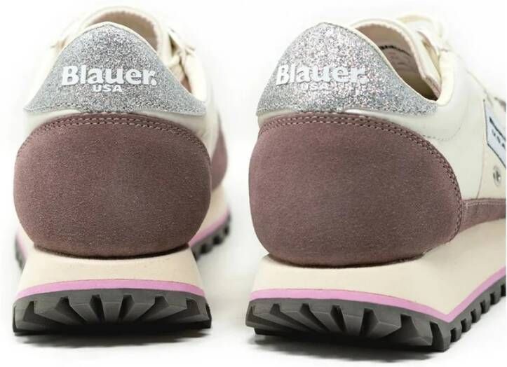 Blauer Nylon Suede Hardloopschoenen Multicolor Dames