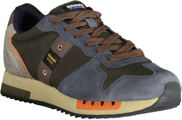 Blauer Polyester Sneaker Blue Heren