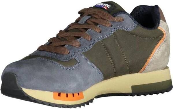 Blauer Polyester Sneaker Blue Heren