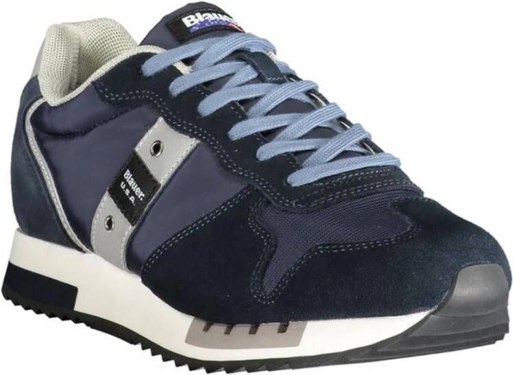 Blauer Polyester Sneaker voor Mannen Blue Heren