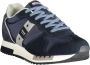 Blauer Sportieve Vetersneakers met Contrastdetails Multicolor Heren - Thumbnail 9