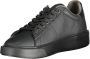 Blauer Sportieve Zwarte Polyester Sneaker met Contrastdetails Black Heren - Thumbnail 3