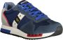 Blauer Blauwe Sneakers met Technische Inzetstukken Multicolor Heren - Thumbnail 3