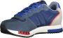 Blauer Blauwe Sneakers met Technische Inzetstukken Multicolor Heren - Thumbnail 4