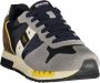 Blauer Grijze Polyester Sneaker Multicolor Heren - Thumbnail 2