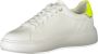 Blauer Sportieve witte vetersneakers met contrastdetails White - Thumbnail 7