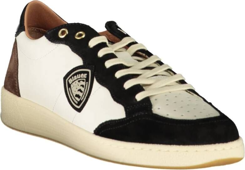 Blauer Schoenen White Heren